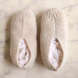 Brand new, Hand-Knitted Foot Warmer.